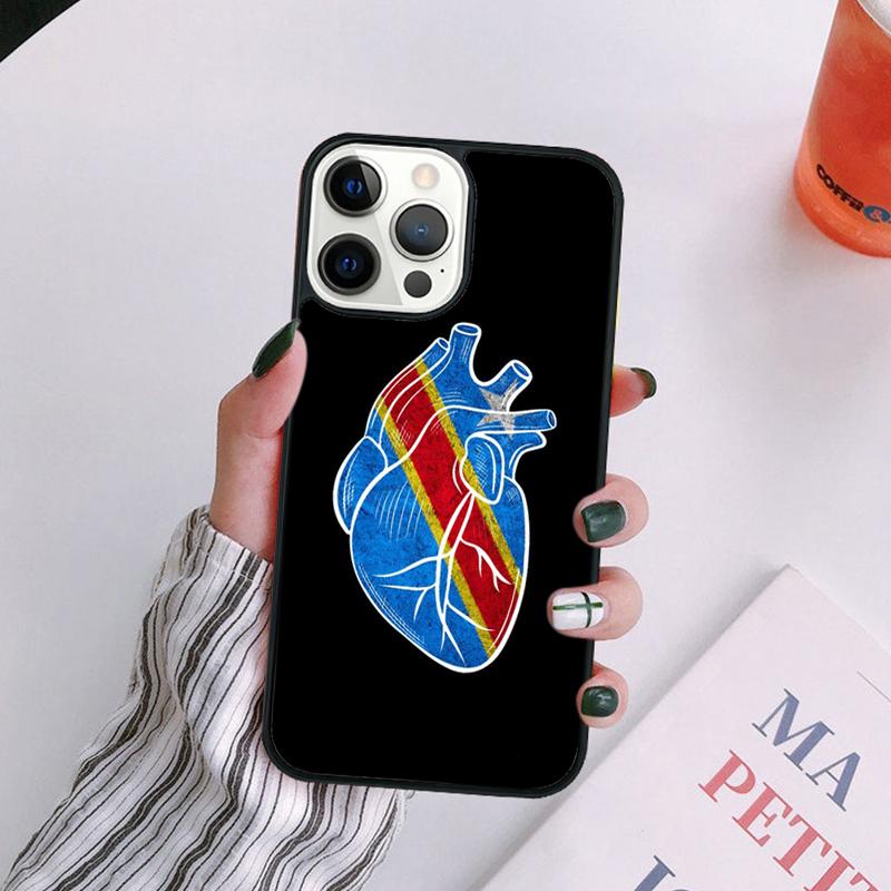 Congo Flag Phone Case For iPhone 17 Air 14 13 12 16Pro Max 15 Plus Max Cover Shell coque