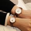 Salvatore Marra Pair Watches, Men's 40mm & Women's 34mm, Moon Phase Leather Strap, Gold, Citizen Quartz Movement, Couple Gift Set