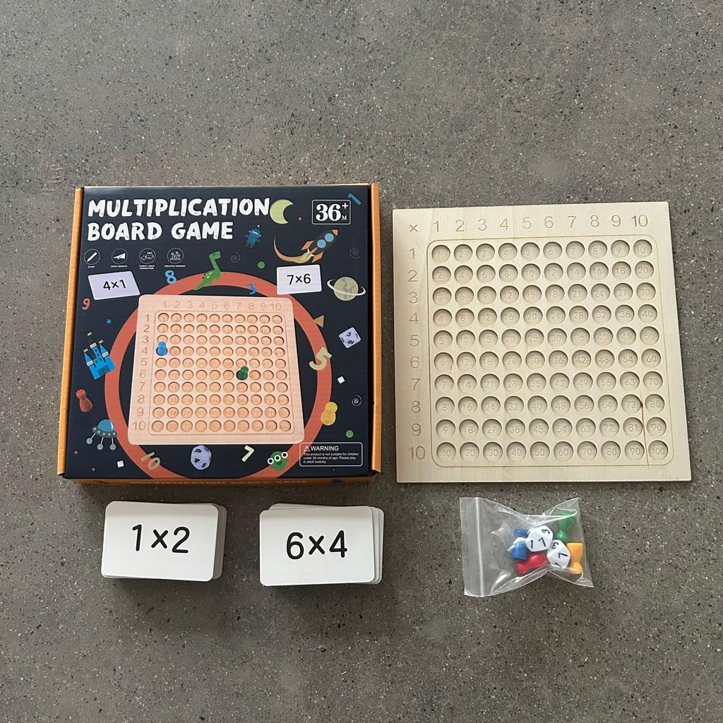 Wooden Multiplication Table Educational Toy For Kids Learning Math Skills And Mental Arithmetic