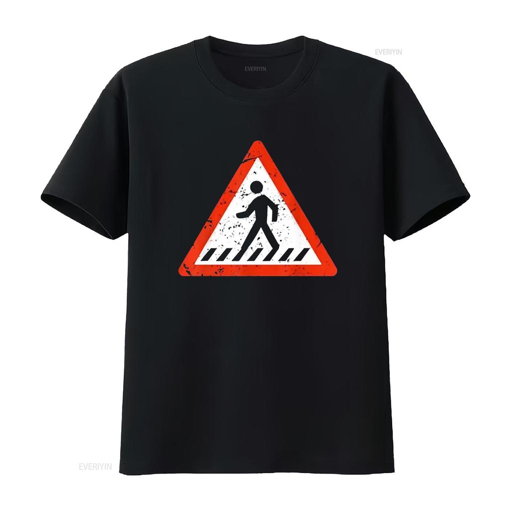 Road Signs Funny Traffic Halloween Costume Party T shirt vintage Washed Soft designer clothes Versatile Top For Everyday Wear