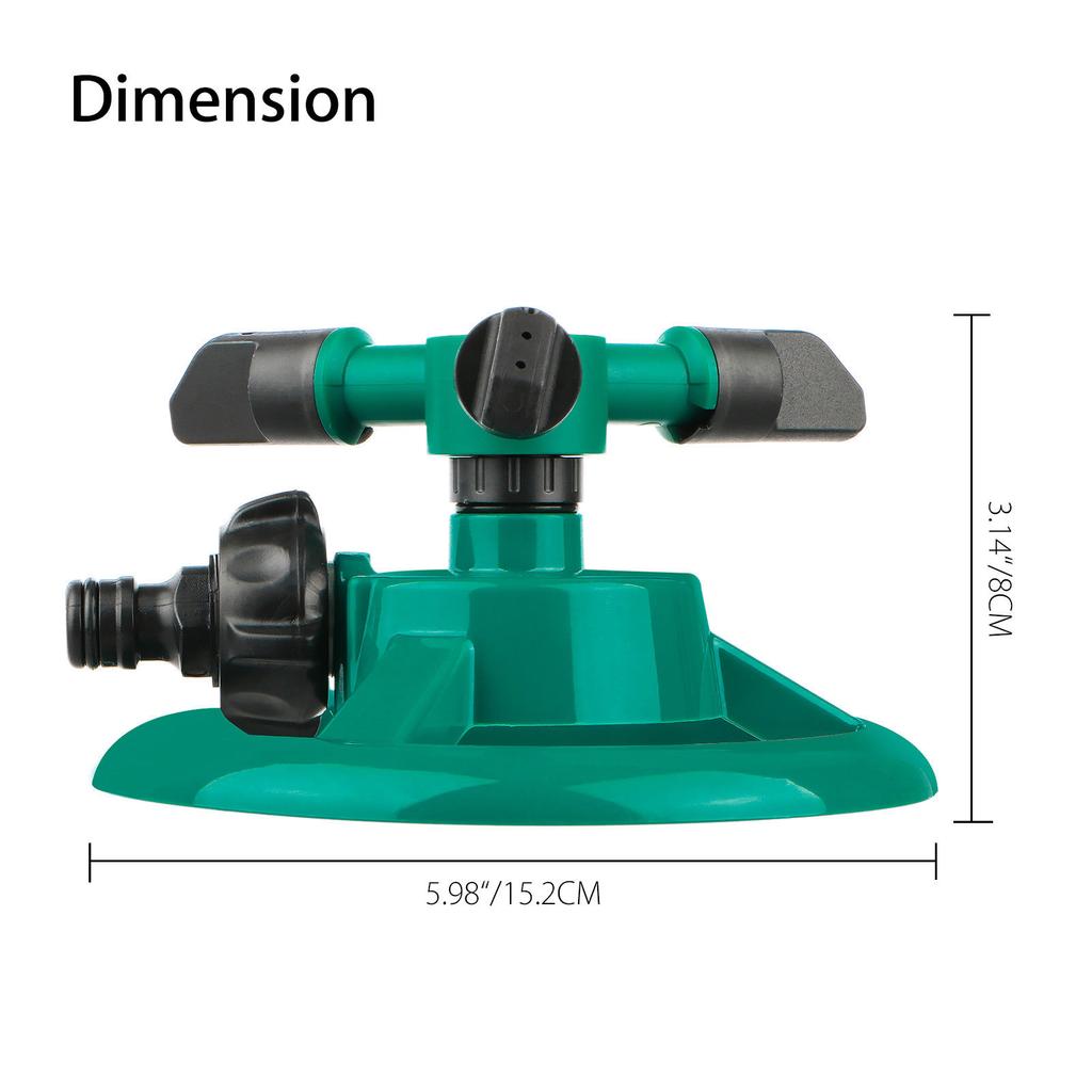 360 Degree Rotating Sprinkler Garden Lawn Grass Watering System
