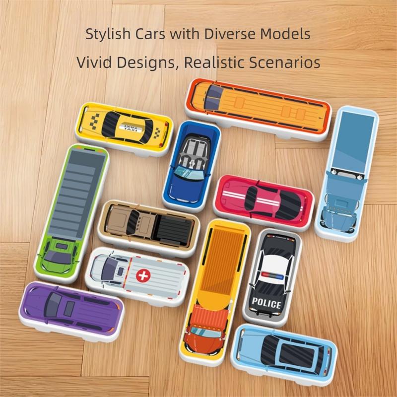 Children's Educational Puzzle Game for Logical Thinking Concentration Parking Lot with Moving Vehicles Maze Toy