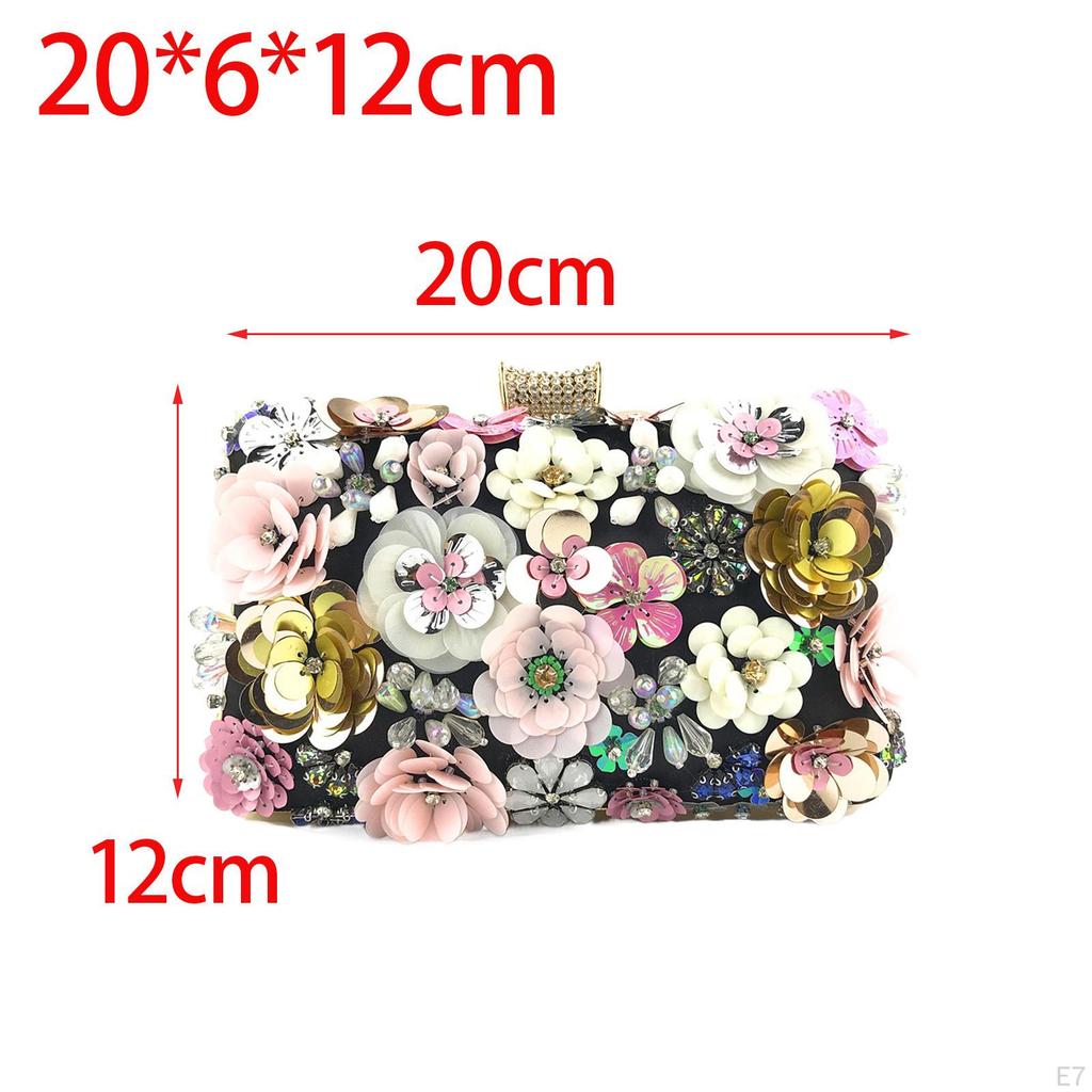 Fashion Floral Clutch for Women Bridal Bags Durable Exquisite Female Shoulder Bag