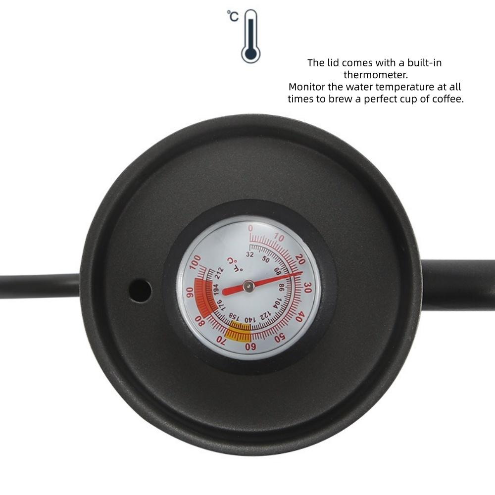 Mini Stainless Steel Coffee Pour-Over Kettle Teflon, Long Thin Spout with Temp Control for Drip/Filter Coffee Barista/Home KFS-030