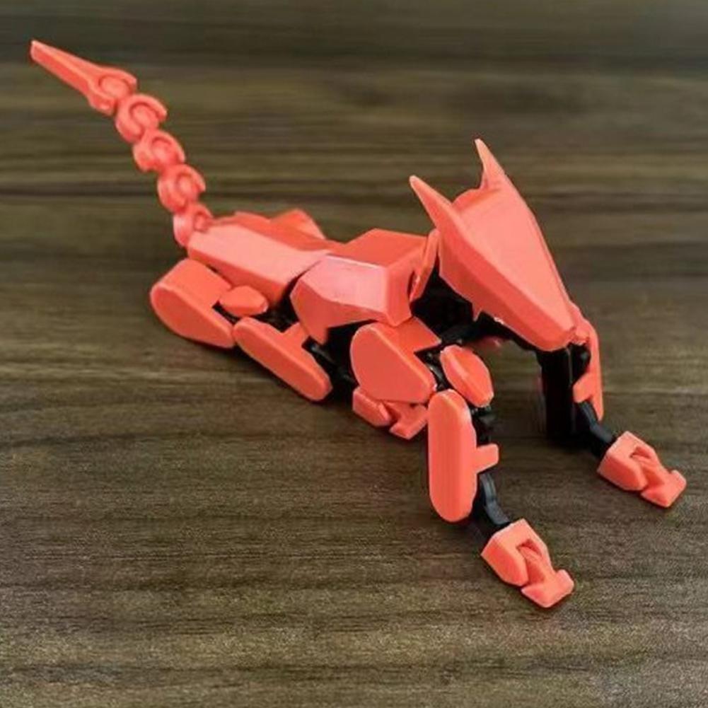 13 Robot Dog Action Figure Multi-Joint Movable Robot Dog Dummy Dog Gift for Collectors Desktop Decorations