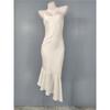 Foreign Trade Order Lu's Summer Simple White Sling Fishtail Slimming Personality Elegant Casual Date Summer Dress