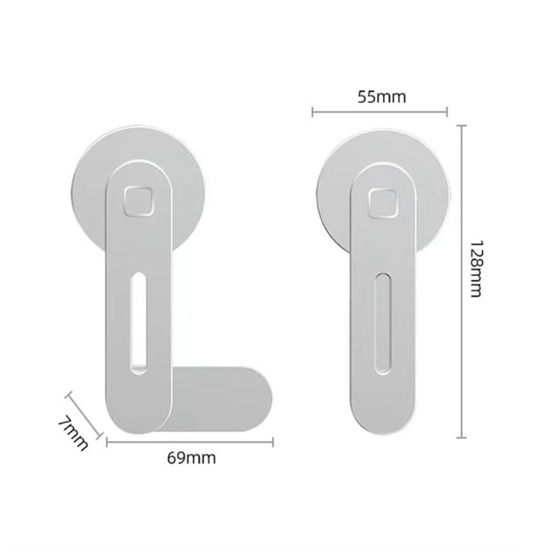Portable Magnetic Phone Holder 360 Degree Rotating Cellphone Stand for Car Laptops Screen Mount Adjustable Viewing Angle