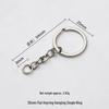 Eco-Friendly Nickel-Free Metal Keyring: DIY Jewelry Accessory, Split Ring Keychain with Doll Pendant
