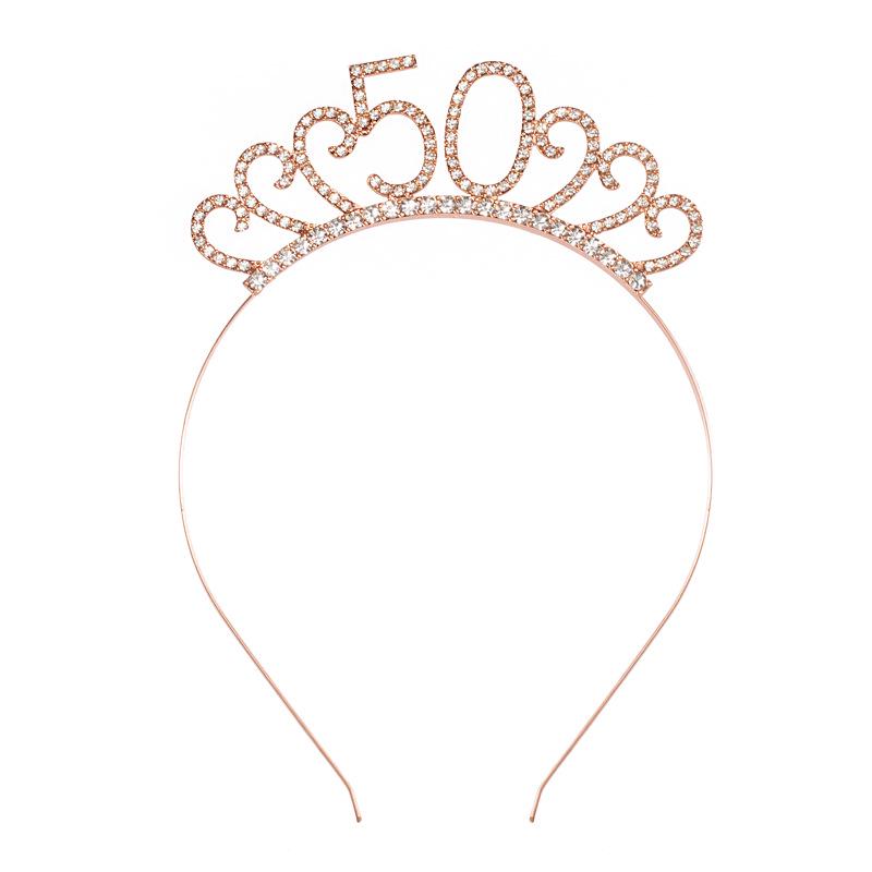 

Новая повязка на голову в виде короны для дня рождения - Европейский и американский стиль для вечеринки в честь 1-го дня рождения