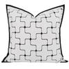 France Fashion Plaid Pillow Covers High Grade Luxury Modern Farmhouse Square Cushion Case for Decor Bench Sofa Couch