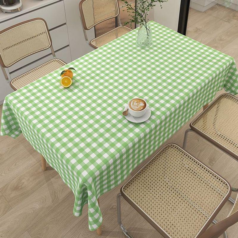 Waterproof PVC Tablecloth: Oil & Scald-Proof, Wash-Free Dining & Coffee Table Cover for Student Dorms