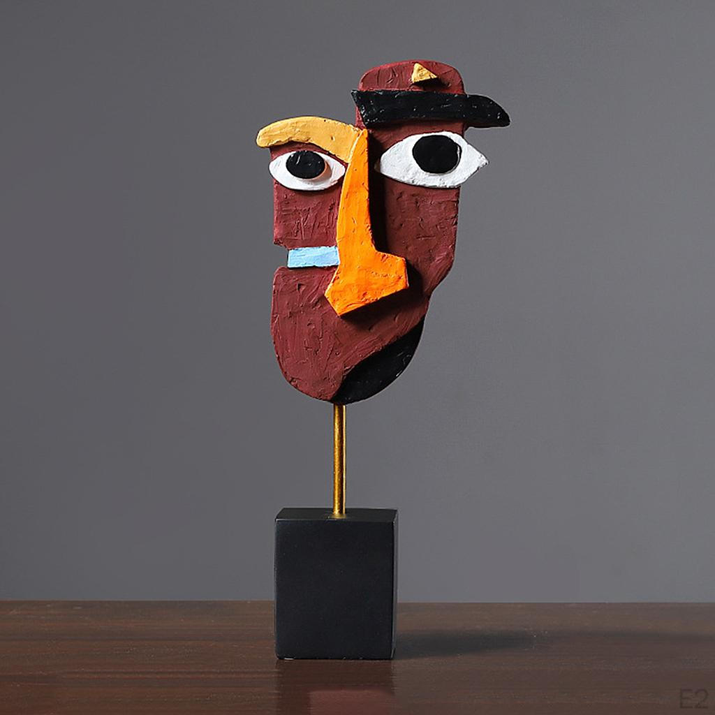 Abstrakt Resin Samlarobjekt Skulptur, Figur Statyett för Hem, Vardagsrum, Kontor, Skrivbord,