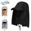 Gobygo Sunscreen Hat Breathable Quick-Drying Sunscreen Hat Fishing Mountaineering Uv Protection Hat Full Face Sun Hat Men Women
