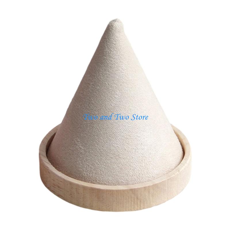 HX6F Elegant Velvets Conical Jewelry Stand Bracelet Holder For Store Display