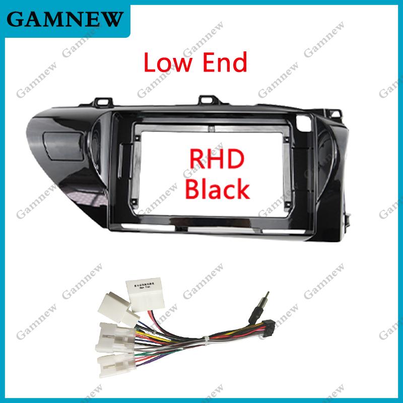 10 Inch Car Frame Fascia Adapter For Toyota Hilux Pick Up AN120 2015-2020 Android Radio Dash Fitting Panel Kit