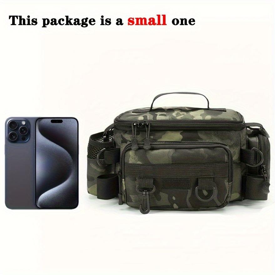 

Multifunctional Fishing Lure Tackle Bag - Canvas Waist Pack Crossbody Shoulder Backpack, Universal Travel Sports Bag армія зелений колір