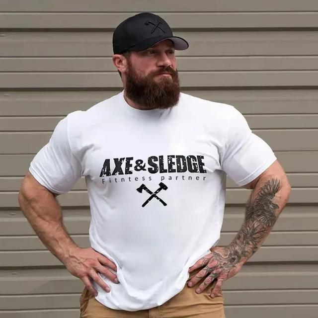 Herr Casual Tränings T-shirts Fitness Topp Man Chris Sport T-shirt Kortärmad Bomull Gym Löpning T-shirt