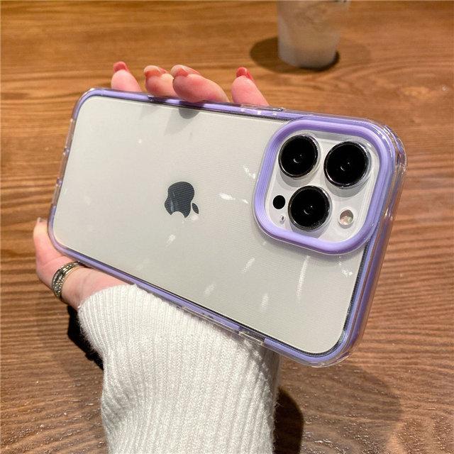 

Прозрачный акриловый чехол для телефона 2 в 1 для Iphone 13 12 11 Pro Max Xr X Xs Max 14plus, мягкий силиконовый противоударный чехол For iPhone 13