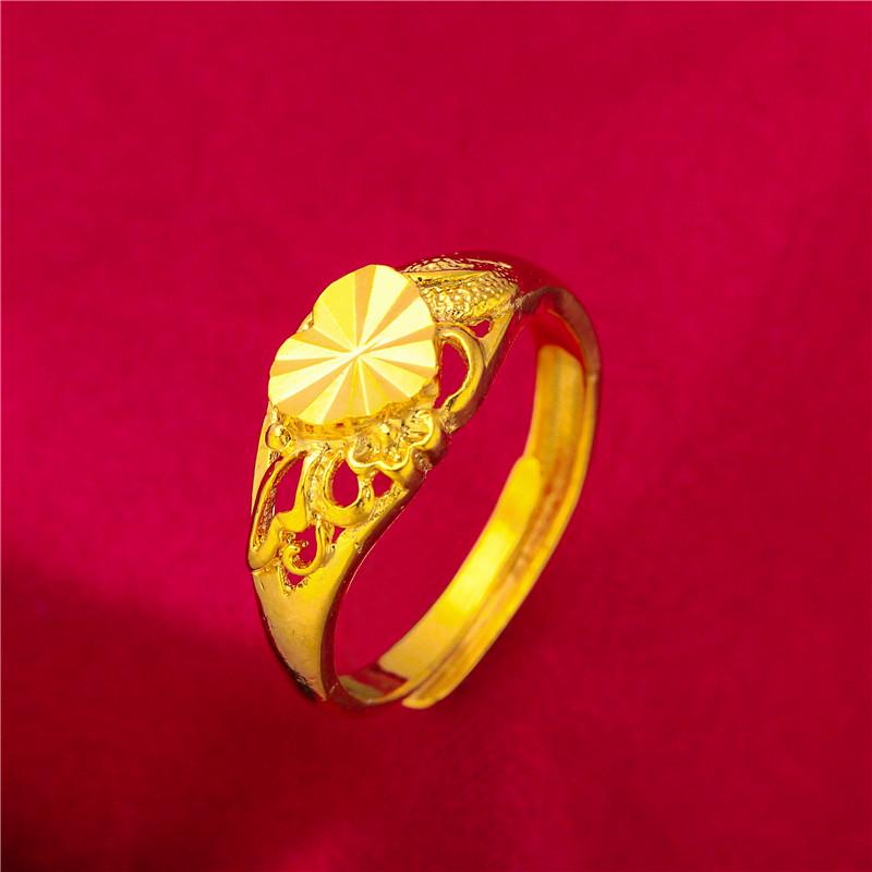 Vietnamesischer Damenring 24K vergoldet - Modeschmuck in Goldoptik für Hochzeiten