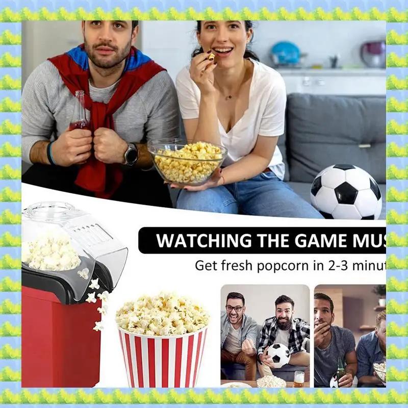 Popcorn Machine High Popping Rate Fully Automatic Popcorn Machine Electric Air Popper Mini Popcorn Machine for Home Kitchen