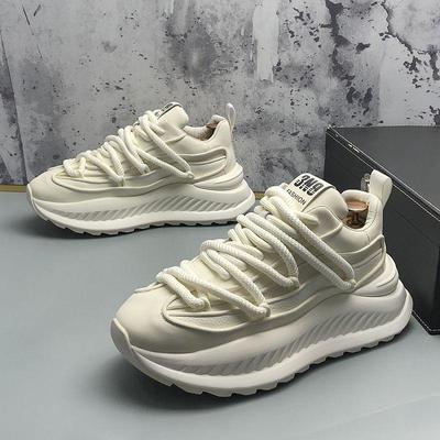 Zapatos de hombre, zapatos de plataforma de moda para hombre, nuevos zapatos de primavera transpirables y versátiles para hombre, zapatos de papá, zapatos deportivos casuales de color sólido