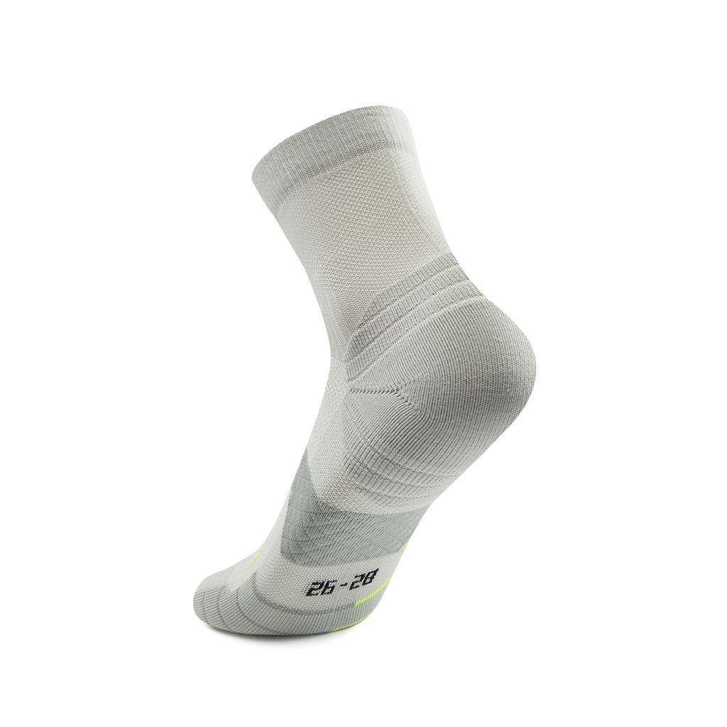 Li Ning Running Collection Running Socks Unisex 1 Pack Stone Gray AWSV079-2