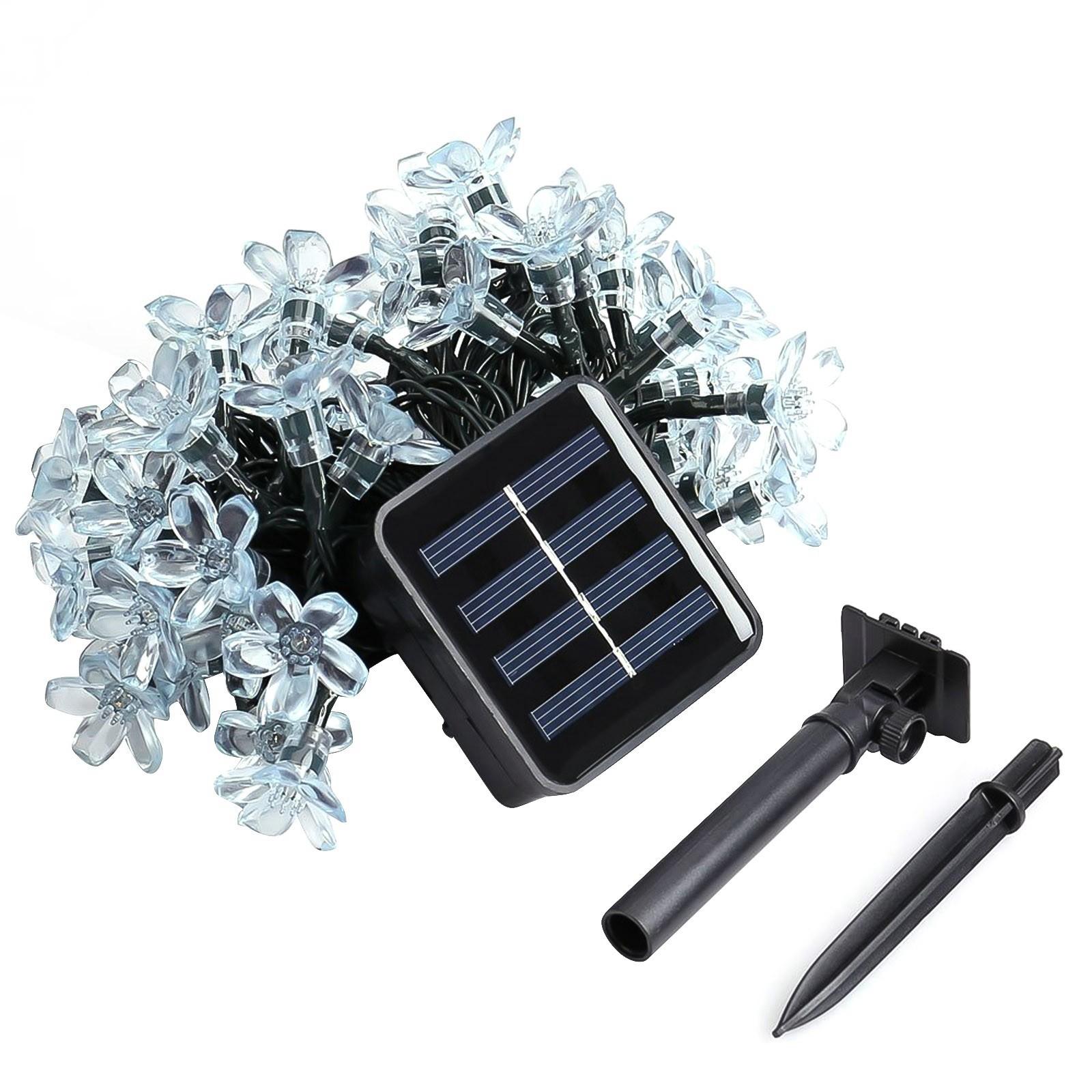 

Рождественские солнечные фонари Светодиодные фонари 22,96 фута 50 светодиодных солнечных фонарей для сада и сада One Size бежевый