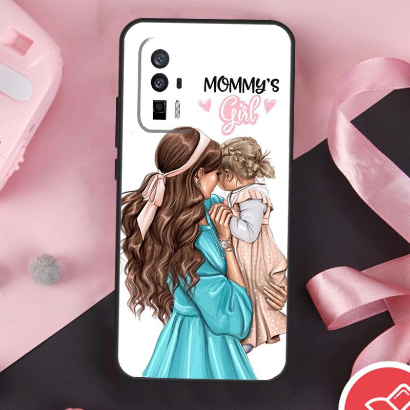 Beautiful Mother Daughter Son Case For Xiaomi 13 14 Ultra 11T 12T 13T Pro 12 Lite POCO X6 Pro F5 M6 X5 X3 F3 M5s F6 Cover