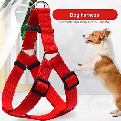 Arnés para Perro Chaleco para Perro Correa Ajustable Triangular Transpirable Arnés de Nylon Perros Cachorro Gatos Suministros para Mascotas