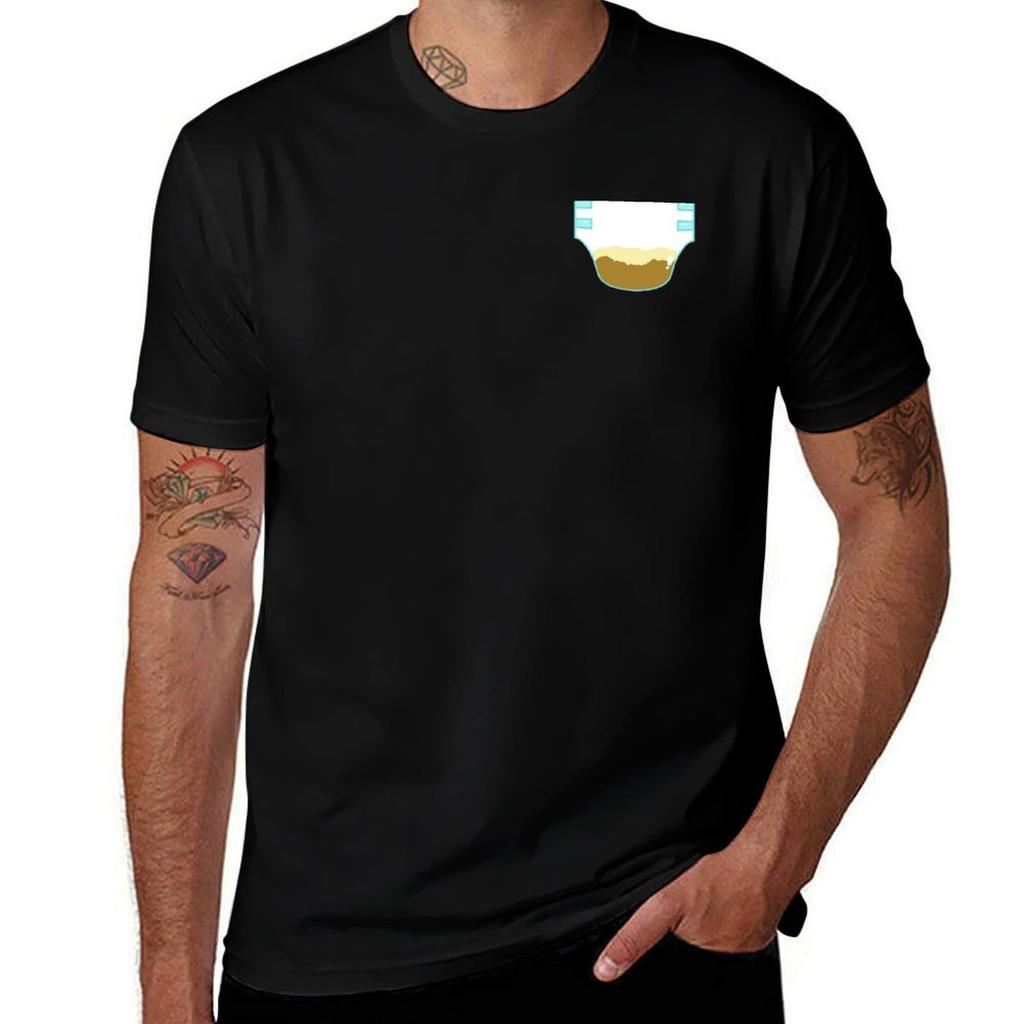 Wet Messy Diaper Logo Tshirt Industrial Work Tee Shirt