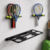Wall-mounted Tennis Racket Storage Rack Large Capacity Badminton Racket Storage Rack  for Home