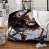 1pc Blanket JoJo's Bizarre Adventure3 Print Design, Lightweight Blanket for Sofa, Bed- Soft &Warm, Gift for All Seasons like Christmas, Halloween