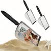 1/2pcs Stainless Steel Small Hole Filter Gardening Shovel Outdoor Beach Net Shovel Beach Vacation Shell Toy Game Soil Flipping Net Shovel