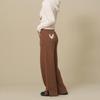 Teddy Ribbed Knit Pants  Brown 