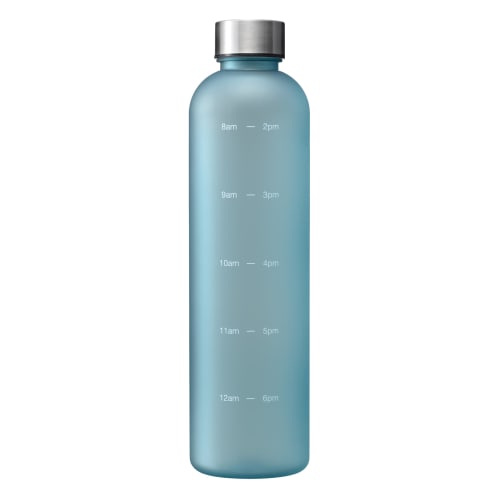 Wahei Phrase Reminder Bottle 1L Blue Time Marker BPA Free RH-1652