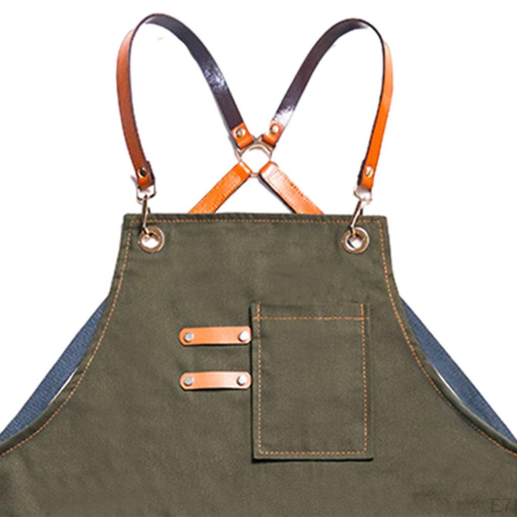 Canvas Apron for Cafes BBQ Garage