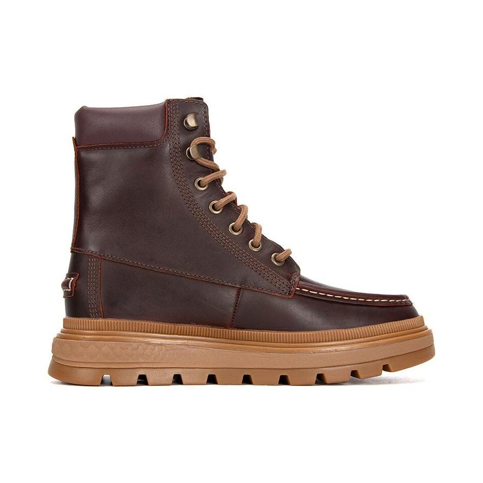 (WMNS) Timberland Ray City Moc Toe Chukka Boots 'Brown Regenerative Leather' Women's A5M3YD57