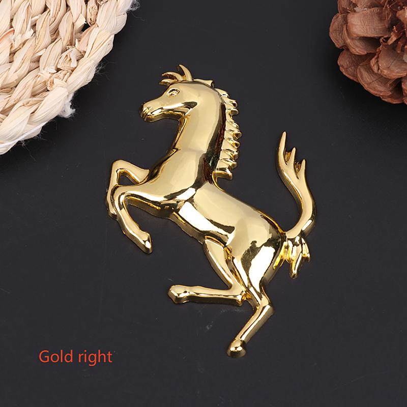 3D Metall Laufendes Pferd Emblem Aufkleber Auto Personalisierter Aufkleber Decal Auto Fenster Karosserie Seite Heck Stoßstange Abzeichen Aufkleber Dekoration
