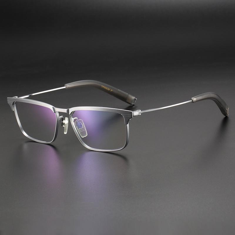 Japanese Style DTX Pure Titanium Retro Glasses Frame 104