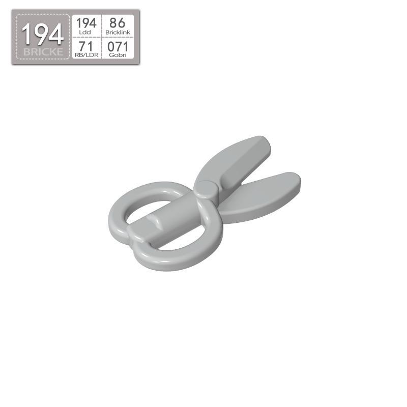 

BRICKE Brick-Compatible Guest Scissors for LEGO 18920 MOC Building Blocks - Educational Loose Parts & Assembly Accessories 50g (~217 pieces)