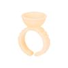100PCS Disposable Soft Silicone Tattoo & Eyebrow Embroidery Pigment Cups with Finger Ring
