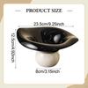Ceramic Fruit Bowl with Pedestal, Snack Tray, Salad Plate, Appetizer Serving Platter, Ideal for