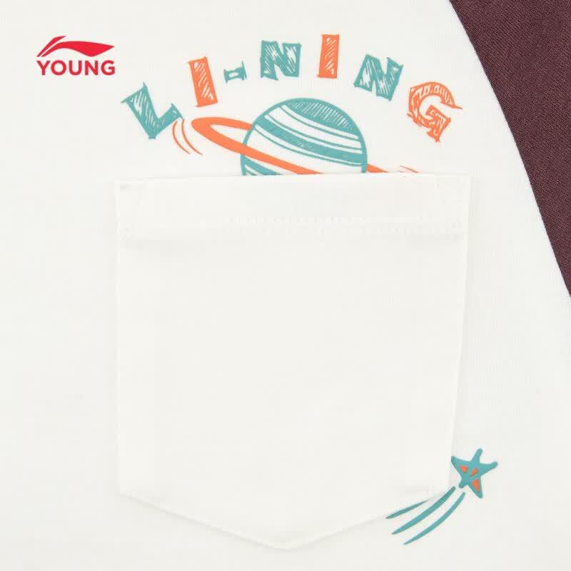 Li-Ning Boys' Colorblock Long-Sleeve T-Shirt