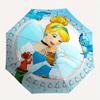 Cinderella, Fairy Tale Automatic Opening and Closing Umbrella - 8 Ribs Portable Folding Umbrella with Plastic Handle, Suitable for Leisure a