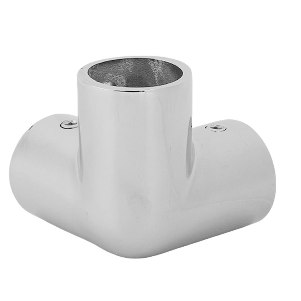 Boat Handrail Tee Connector 316 Stainless Steel Heavy Duty Pipe Connector Clamp Marine Yacht Hardware Accessory