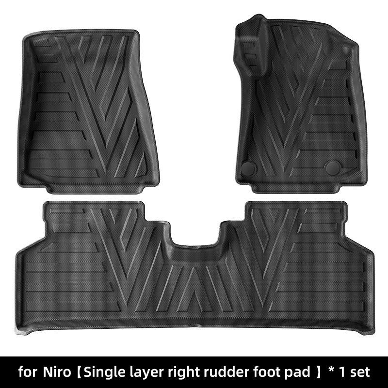 Eco-friendly TPE Floor Mats for 2019-2022 Kia Niro RHD Vehicles