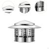 Round Chimney Cap Flue Cover Rainproof Cone Top Exhaust Vent Lid Roof Rain Guard