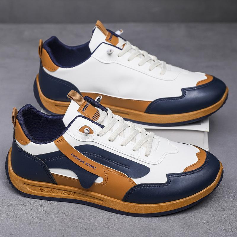 

Мужская новая мужская обувь для бега, повседневная обувь, кожаные низкие кроссовки, кеды, мужская 44