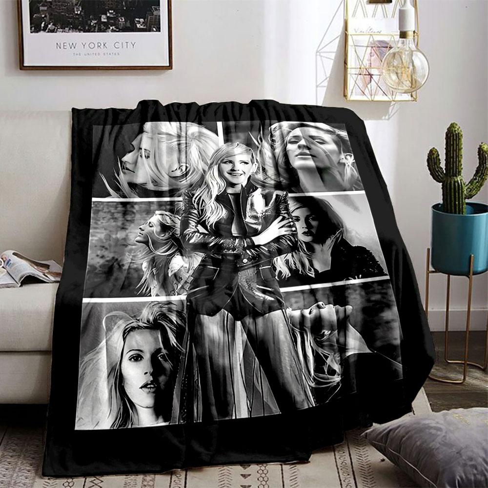 Monochrome Fashion Collage Blanket for all seasons blanket lunch break throw gift
