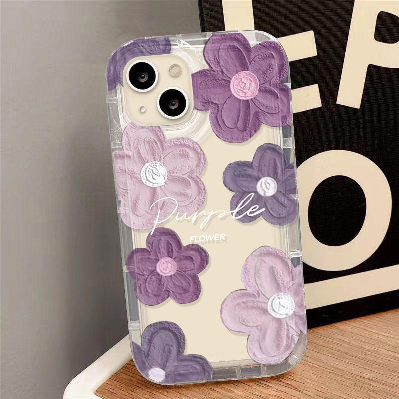 Flower Phone Case For iPhone 13 Case iPhone 11 15 12 16 14 Pro Max XS XR X 7 8 16 Plus SE Aesthetic Floral Cute Cover Cases